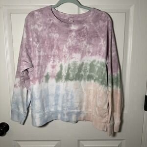 Old Navy Tie Dye Crew Sweatshirt XL Women's